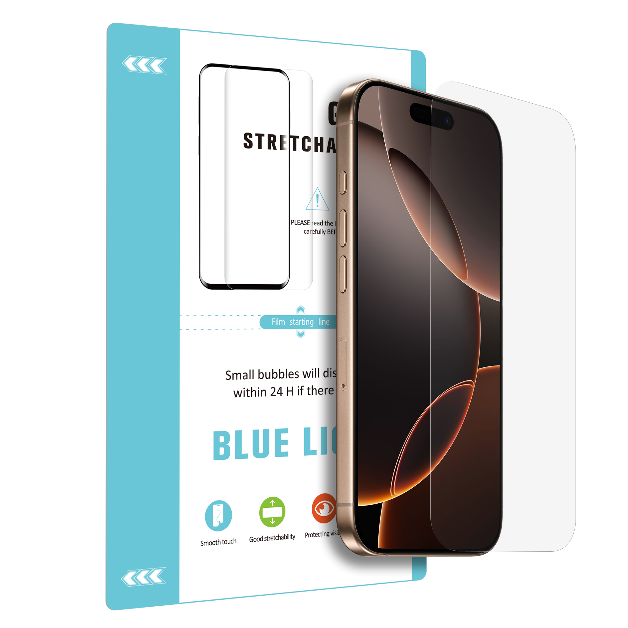 Antibluelight Displayschutzfolie für iPhone